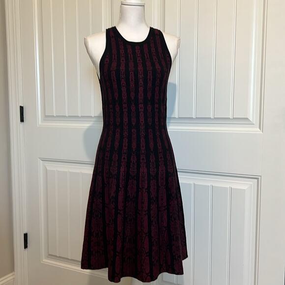 NWT $$150 White House Black Market Sleeveless Python Snake Sweater Dress M Sexy - Picture 5 of 16